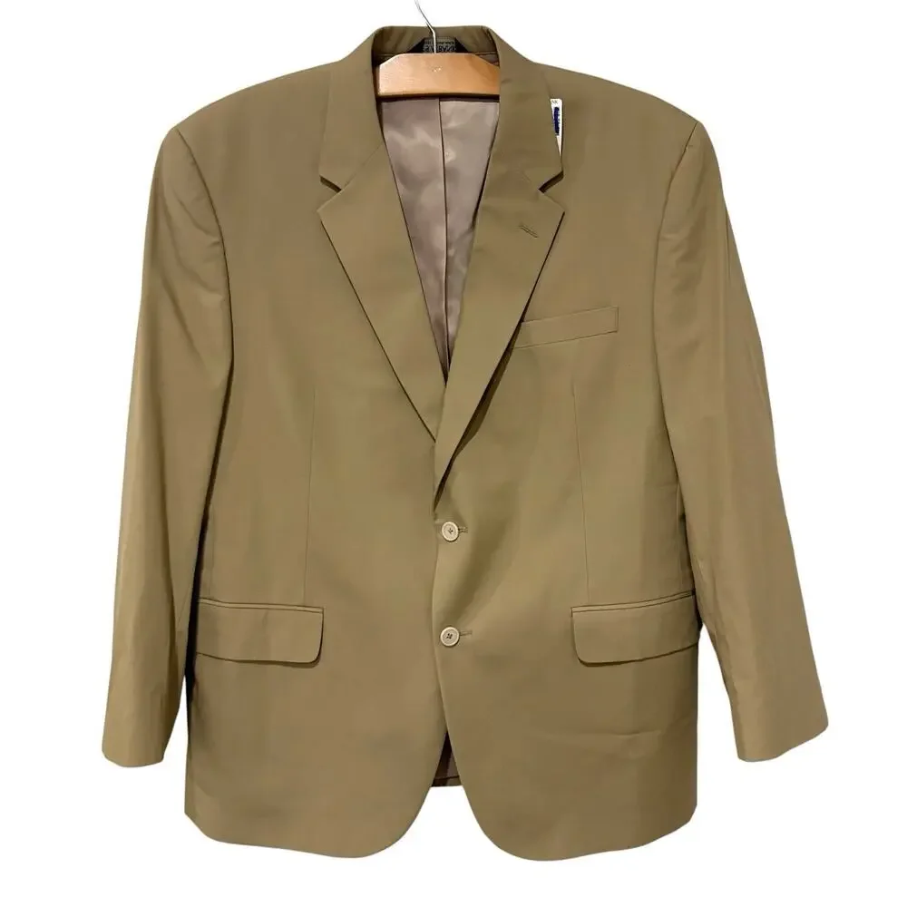 Jos A Bank | Blazer Jacket Tan Career Business NWT- Size 44 Short